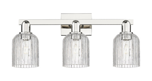 INNOVATIONS 716-3W-PN-G559-5CL Bridal Veil 3-Light Bath Vanity Light Polished Nickel