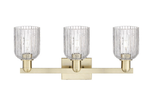 INNOVATIONS 716-3W-AB-G559-5CL Bridal Veil 3-Light Bath Vanity Light Antique Brass