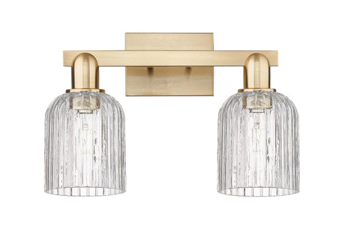 INNOVATIONS 716-2W-CB-G559-5CL Bridal Veil 2-Light Bath Vanity Light Champagne Bronze