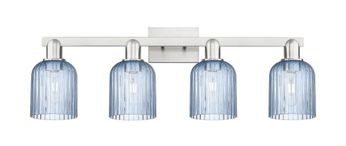INNOVATIONS 716-4W-SN-G559-5BL Bridal Veil 4-Light Bath Vanity Light Brushed Satin Nickel