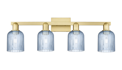 INNOVATIONS 716-4W-SG-G559-5BL Bridal Veil 4-Light Bath Vanity Light Satin Gold