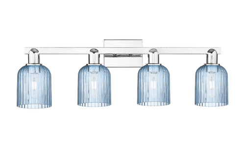 INNOVATIONS 716-4W-PC-G559-5BL Bridal Veil 4-Light Bath Vanity Light Polished Chrome