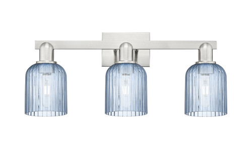 INNOVATIONS 716-3W-SN-G559-5BL Bridal Veil 3-Light Bath Vanity Light Brushed Satin Nickel