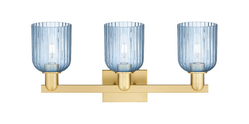 INNOVATIONS 716-3W-SG-G559-5BL Bridal Veil 3-Light Bath Vanity Light Satin Gold