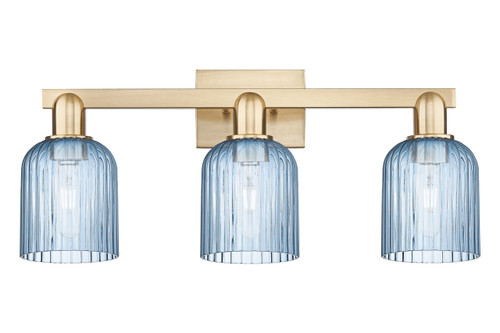 INNOVATIONS 716-3W-CB-G559-5BL Bridal Veil 3-Light Bath Vanity Light Champagne Bronze