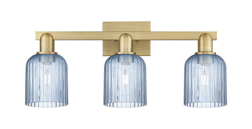 INNOVATIONS 716-3W-BB-G559-5BL Bridal Veil 3-Light Bath Vanity Light Brushed Brass