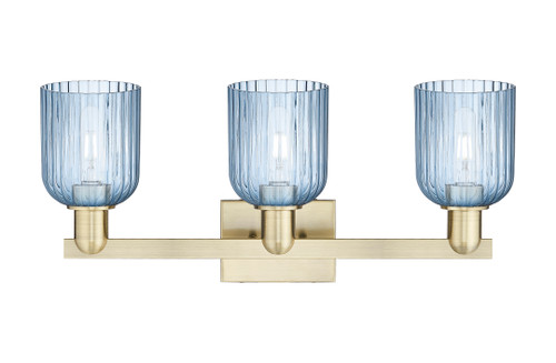 INNOVATIONS 716-3W-AB-G559-5BL Bridal Veil 3-Light Bath Vanity Light Antique Brass