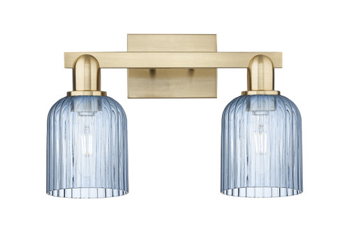 INNOVATIONS 716-2W-CB-G559-5BL Bridal Veil 2-Light Bath Vanity Light Champagne Bronze