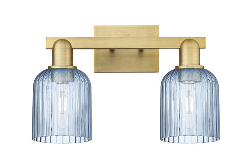 INNOVATIONS 716-2W-BB-G559-5BL Bridal Veil 2-Light Bath Vanity Light Brushed Brass