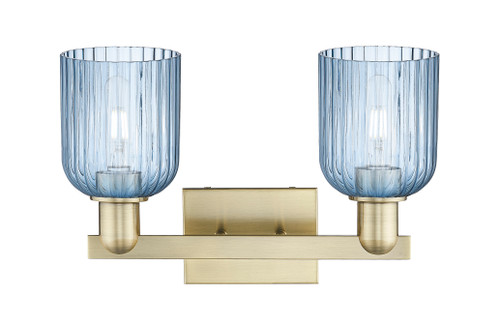 INNOVATIONS 716-2W-AB-G559-5BL Bridal Veil 2-Light Bath Vanity Light Antique Brass