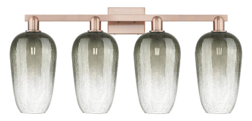 INNOVATIONS 716-4W-AC-G484-7SL Brookhaven Flute 4-Light Bath Vanity Light Antique Copper