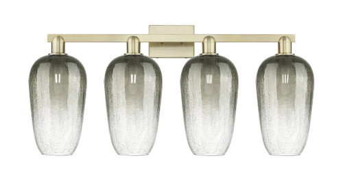 INNOVATIONS 716-4W-AB-G484-7SL Brookhaven Flute 4-Light Bath Vanity Light Antique Brass