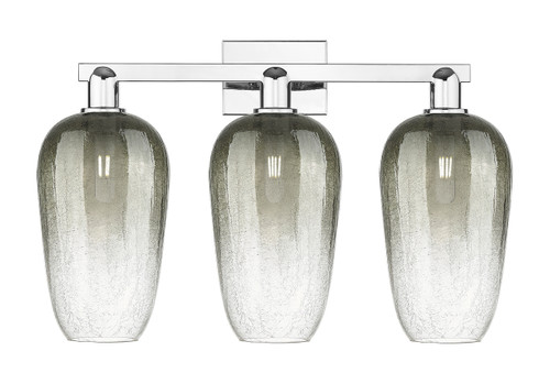 INNOVATIONS 716-3W-PC-G484-7SL Brookhaven Flute 3-Light Bath Vanity Light Polished Chrome