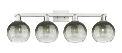 INNOVATIONS 716-4W-SN-G483-8SL Brookhaven Globe 4-Light Bath Vanity Light Brushed Satin Nickel