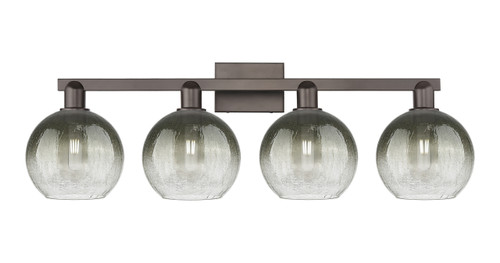 INNOVATIONS 716-4W-OB-G483-8SL Brookhaven Globe 4-Light Bath Vanity Light Oil Rubbed Bronze