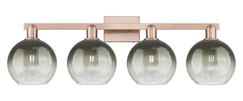 INNOVATIONS 716-4W-AC-G483-8SL Brookhaven Globe 4-Light Bath Vanity Light Antique Copper