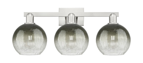 INNOVATIONS 716-3W-SN-G483-8SL Brookhaven Globe 3-Light Bath Vanity Light Brushed Satin Nickel
