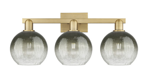 INNOVATIONS 716-3W-BB-G483-8SL Brookhaven Globe 3-Light Bath Vanity Light Brushed Brass