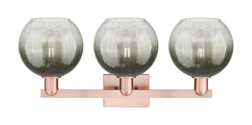 INNOVATIONS 716-3W-AC-G483-8SL Brookhaven Globe 3-Light Bath Vanity Light Antique Copper