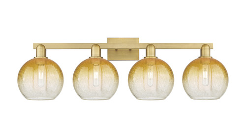 INNOVATIONS 716-4W-BB-G483-8AM Brookhaven Globe 4-Light Bath Vanity Light Brushed Brass