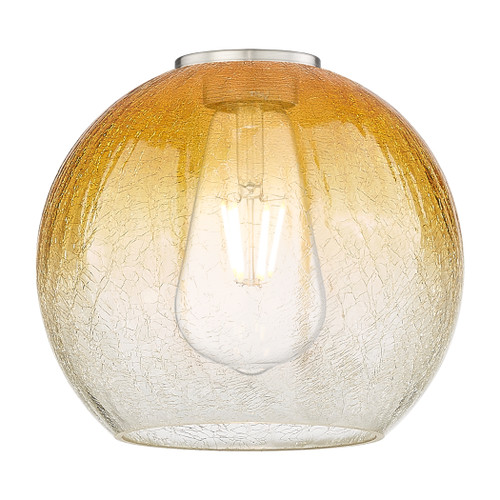 INNOVATIONS 716-3W-BB-G483-8AM Brookhaven Globe 3-Light Bath Vanity Light Brushed Brass