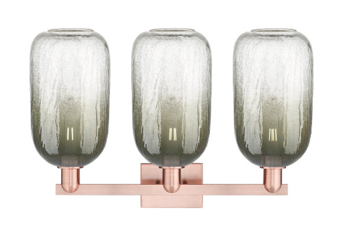 INNOVATIONS 716-3W-AC-G482-7SL Brookhaven Cloche 3-Light Bath Vanity Light Antique Copper