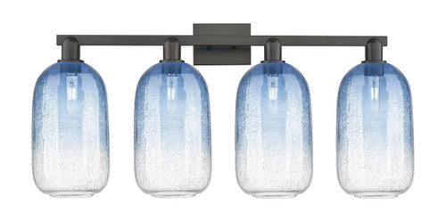 INNOVATIONS 716-4W-BK-G482-7SB Brookhaven Cloche 4-Light Bath Vanity Light Matte Black