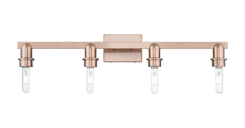INNOVATIONS 716-4W-AC-G482-7SB Brookhaven Cloche 4-Light Bath Vanity Light Antique Copper