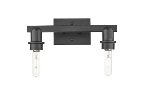INNOVATIONS 716-2W-BK-G482-7SB Brookhaven Cloche 2-Light Bath Vanity Light Matte Black