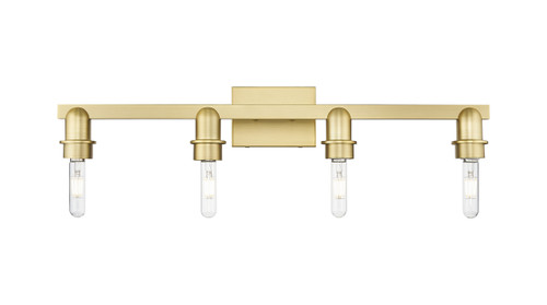 INNOVATIONS 716-4W-SG-G482-7AM Brookhaven Cloche 4-Light Bath Vanity Light Satin Gold