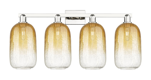 INNOVATIONS 716-4W-PN-G482-7AM Brookhaven Cloche 4-Light Bath Vanity Light Polished Nickel