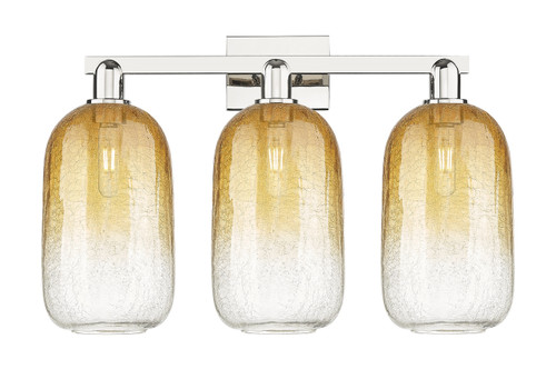 INNOVATIONS 716-3W-PN-G482-7AM Brookhaven Cloche 3-Light Bath Vanity Light Polished Nickel