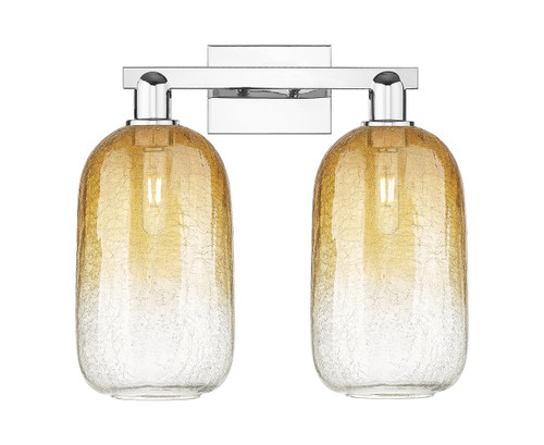 INNOVATIONS 716-2W-PC-G482-7AM Brookhaven Cloche 2-Light Bath Vanity Light Polished Chrome