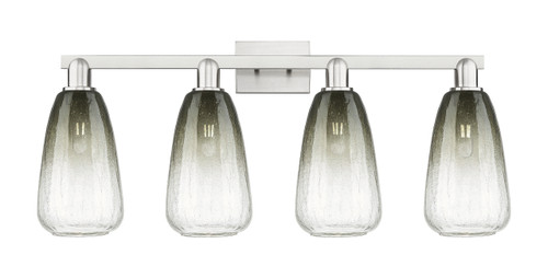 INNOVATIONS 716-4W-SN-G480-6SL Brookhaven Almond 4-Light Bath Vanity Light Brushed Satin Nickel