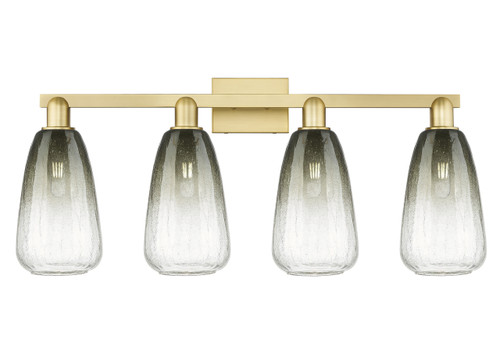 INNOVATIONS 716-4W-SG-G480-6SL Brookhaven Almond 4-Light Bath Vanity Light Satin Gold