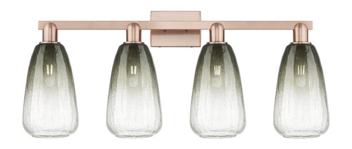 INNOVATIONS 716-4W-AC-G480-6SL Brookhaven Almond 4-Light Bath Vanity Light Antique Copper