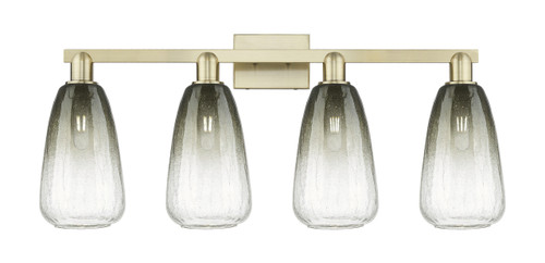INNOVATIONS 716-4W-AB-G480-6SL Brookhaven Almond 4-Light Bath Vanity Light Antique Brass