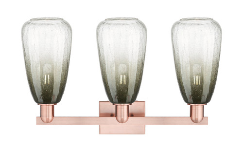 INNOVATIONS 716-3W-AC-G480-6SL Brookhaven Almond 3-Light Bath Vanity Light Antique Copper