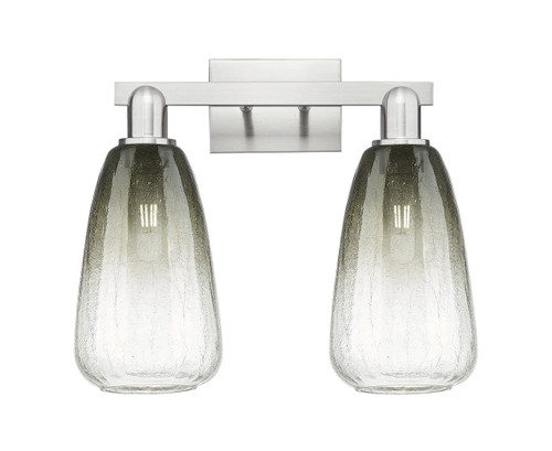 INNOVATIONS 716-2W-SN-G480-6SL Brookhaven Almond 2-Light Bath Vanity Light Brushed Satin Nickel