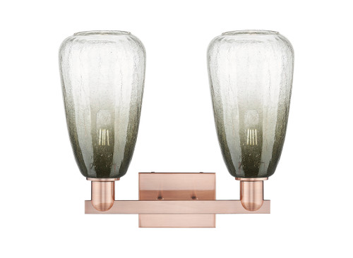 INNOVATIONS 716-2W-AC-G480-6SL Brookhaven Almond 2-Light Bath Vanity Light Antique Copper