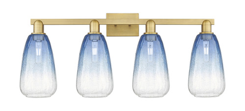 INNOVATIONS 716-4W-BB-G480-6SB Brookhaven Almond 4-Light Bath Vanity Light Brushed Brass