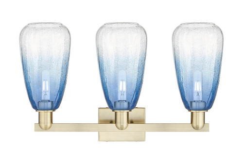 INNOVATIONS 716-3W-AB-G480-6SB Brookhaven Almond 3-Light Bath Vanity Light Antique Brass