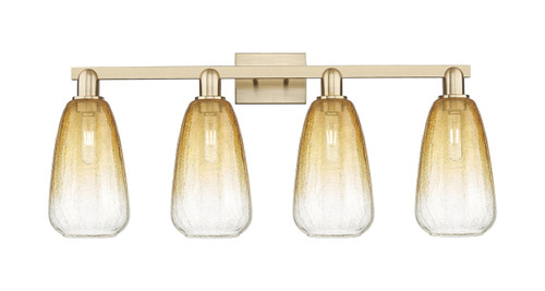 INNOVATIONS 716-4W-CB-G480-6AM Brookhaven Almond 4-Light Bath Vanity Light Champagne Bronze