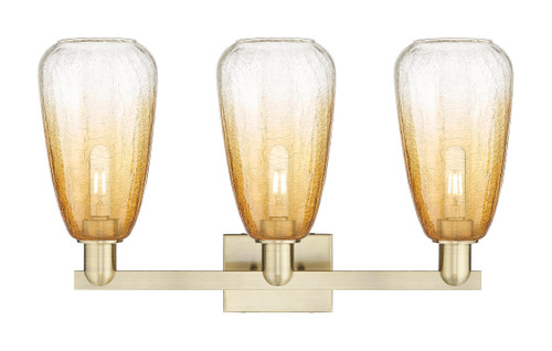 INNOVATIONS 716-3W-AB-G480-6AM Brookhaven Almond 3-Light Bath Vanity Light Antique Brass