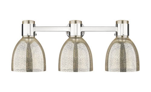 INNOVATIONS 464-3W-PN-G464D-7ME Lawton Bell 3-Light Bath Vanity Light Polished Nickel