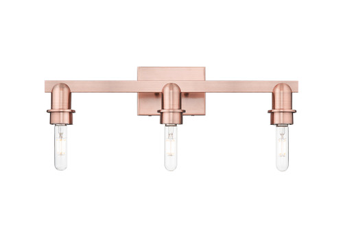INNOVATIONS 716-3W-AC-G460-7ME Preston 3-Light Bath Vanity Light Antique Copper