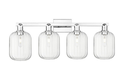 INNOVATIONS 716-4W-PC-G460-7CL Preston 4-Light Bath Vanity Light Polished Chrome