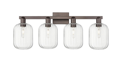 INNOVATIONS 716-4W-OB-G460-7CL Preston 4-Light Bath Vanity Light Oil Rubbed Bronze