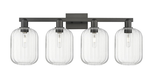 INNOVATIONS 716-4W-BK-G460-7CL Preston 4-Light Bath Vanity Light Matte Black