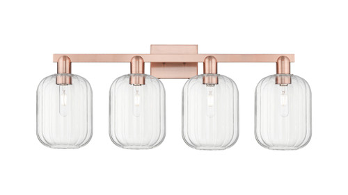 INNOVATIONS 716-4W-AC-G460-7CL Preston 4-Light Bath Vanity Light Antique Copper